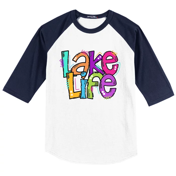 Lake Life Travel Lover Adventurer Lake Life Wildlife Vacation Baseball Sleeve Shirt