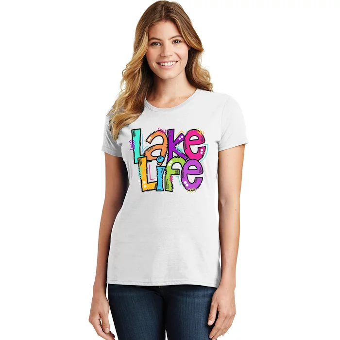 Lake Life Travel Lover Adventurer Lake Life Wildlife Vacation Women's T-Shirt