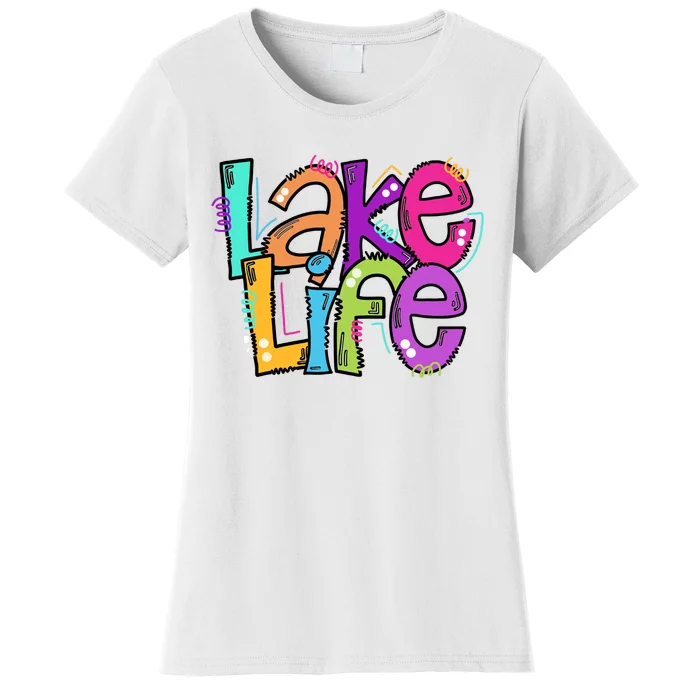 Lake Life Travel Lover Adventurer Lake Life Wildlife Vacation Women's T-Shirt