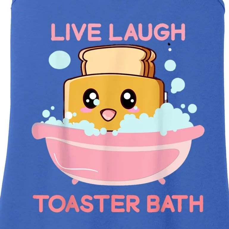 Live Laugh Toaster Bath Ladies Essential Tank