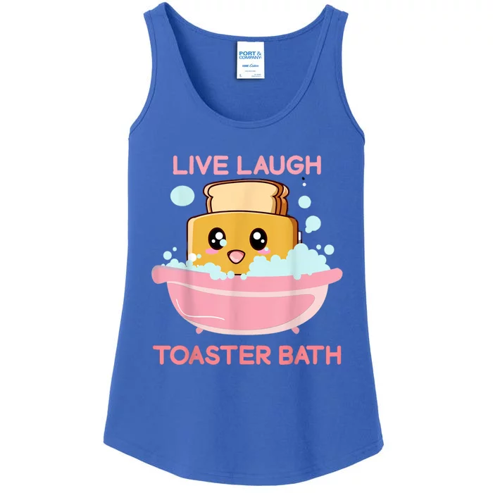 Live Laugh Toaster Bath Ladies Essential Tank