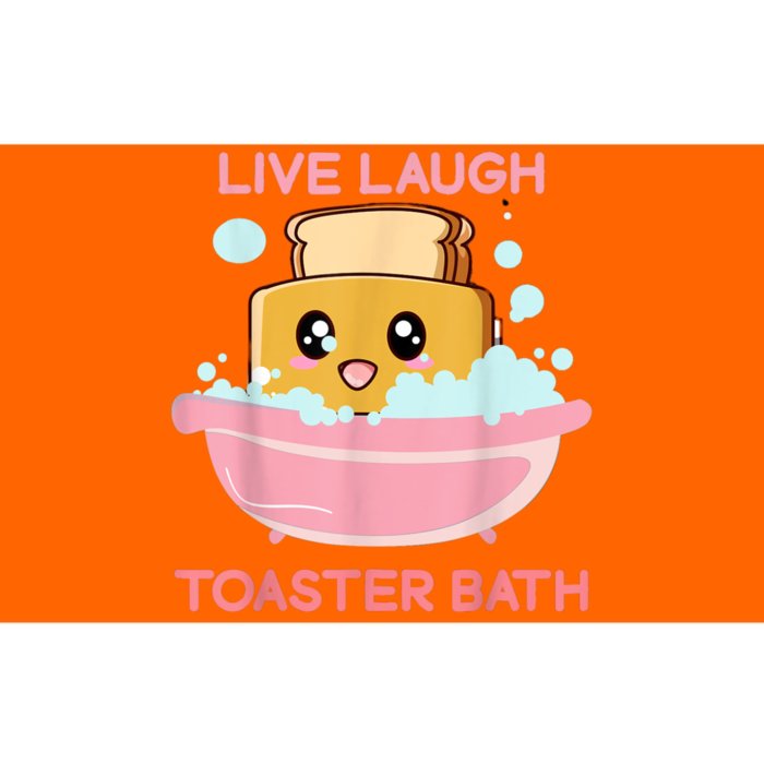 Live Laugh Toaster Bath Bumper Sticker