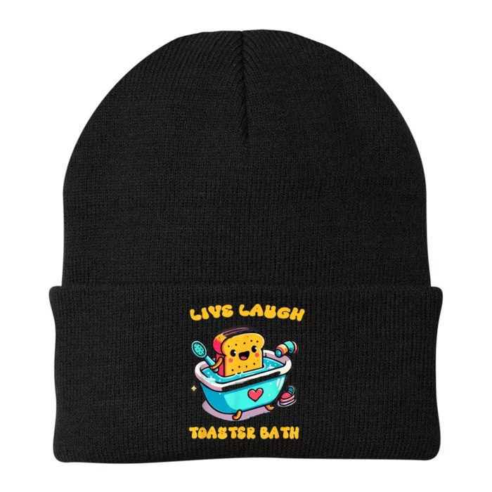 Live Laugh Toaster Bath Knit Cap Winter Beanie