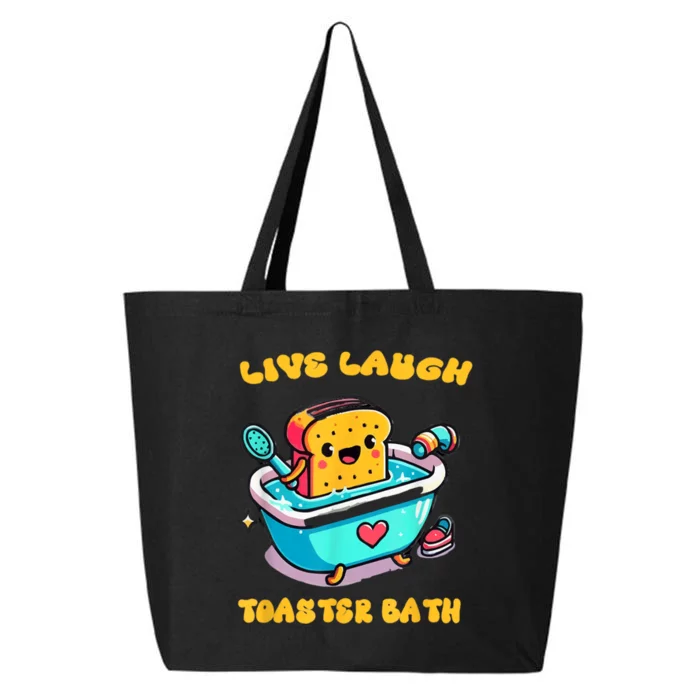 Live Laugh Toaster Bath 25L Jumbo Tote