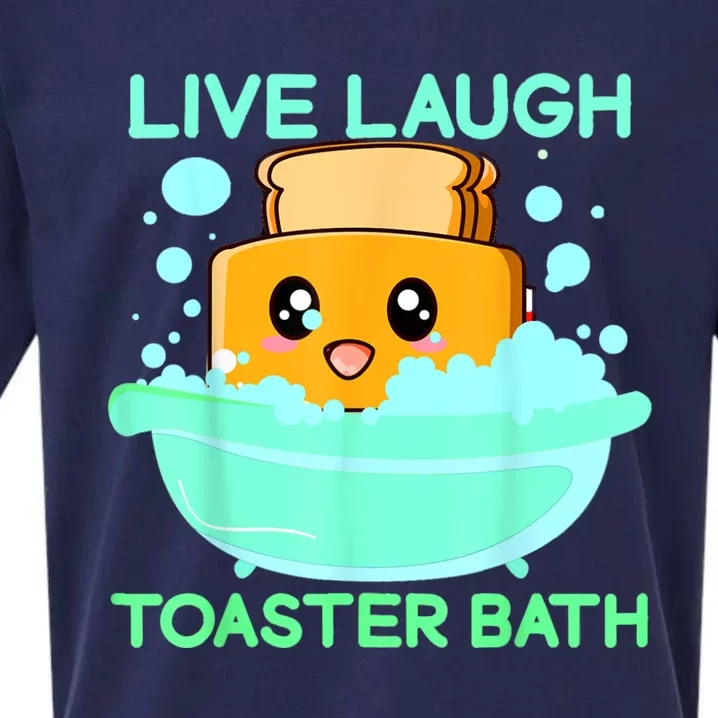 Live Laugh Toaster Bath Sueded Cloud Jersey T-Shirt