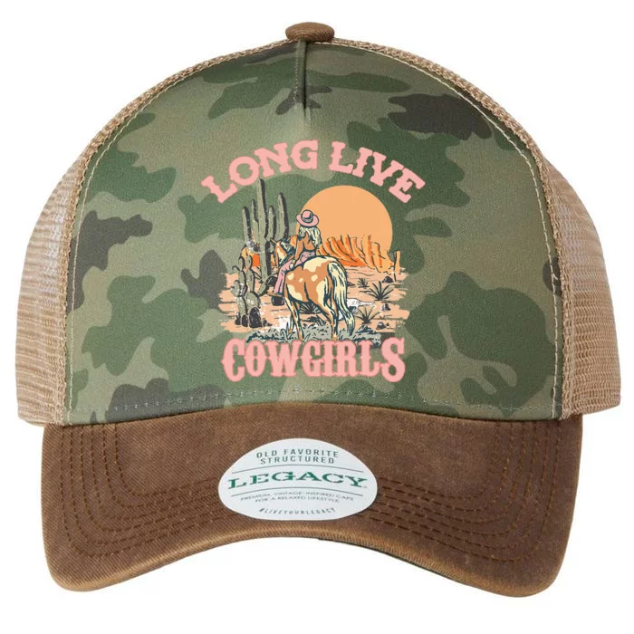 Long Live The Cowgirls Howdy Rodeo Western Country Southern Legacy Tie Dye Trucker Hat