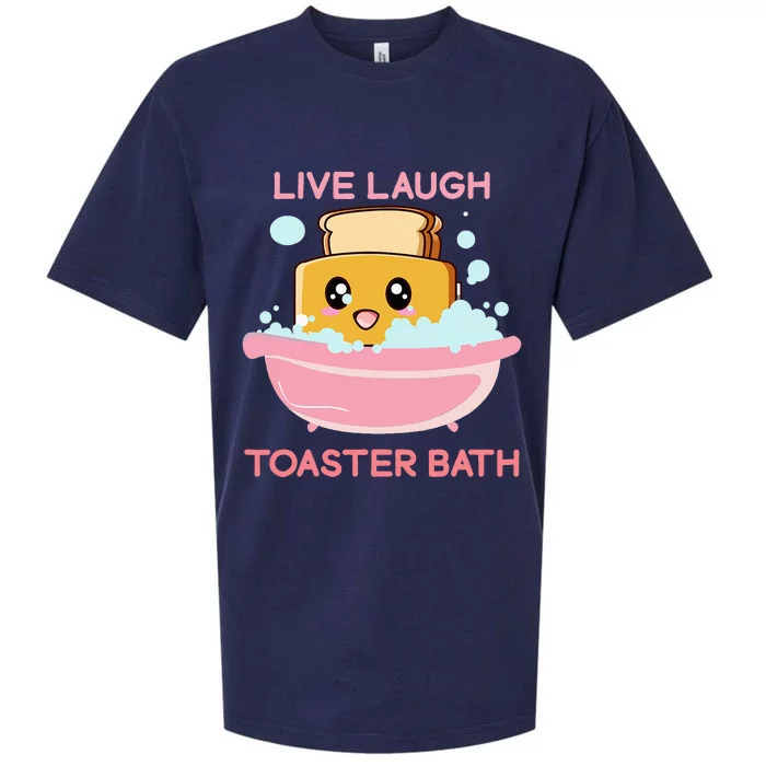 Live Laugh Toaster Bath Funny Saying Sueded Cloud Jersey T-Shirt