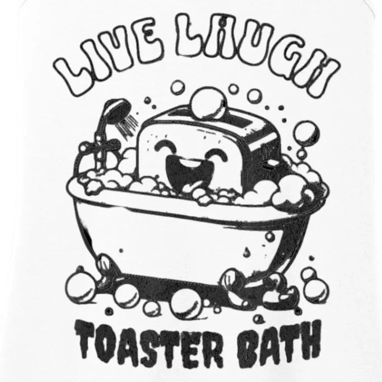 Live Laugh Toaster Bath Ladies Essential Tank