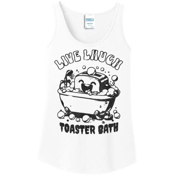 Live Laugh Toaster Bath Ladies Essential Tank