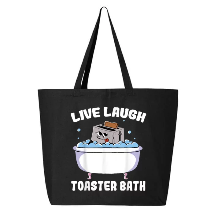 Live Laugh Toaster Bath 25L Jumbo Tote