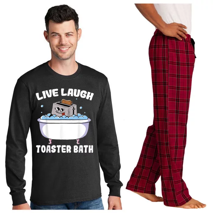 Live Laugh Toaster Bath Long Sleeve Pajama Set