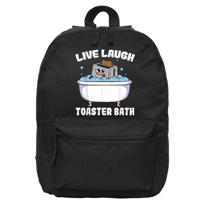 Live Laugh Toaster Bath 16 in Basic Backpack