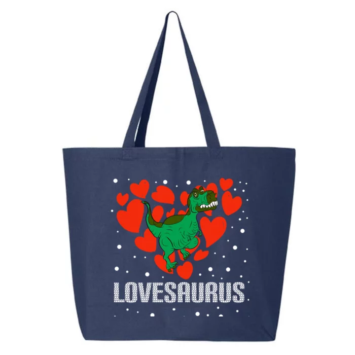 Lovesaurus Love Tgiftrex Dinosaur Heart Valentine's Day Cool Gift 25L Jumbo Tote