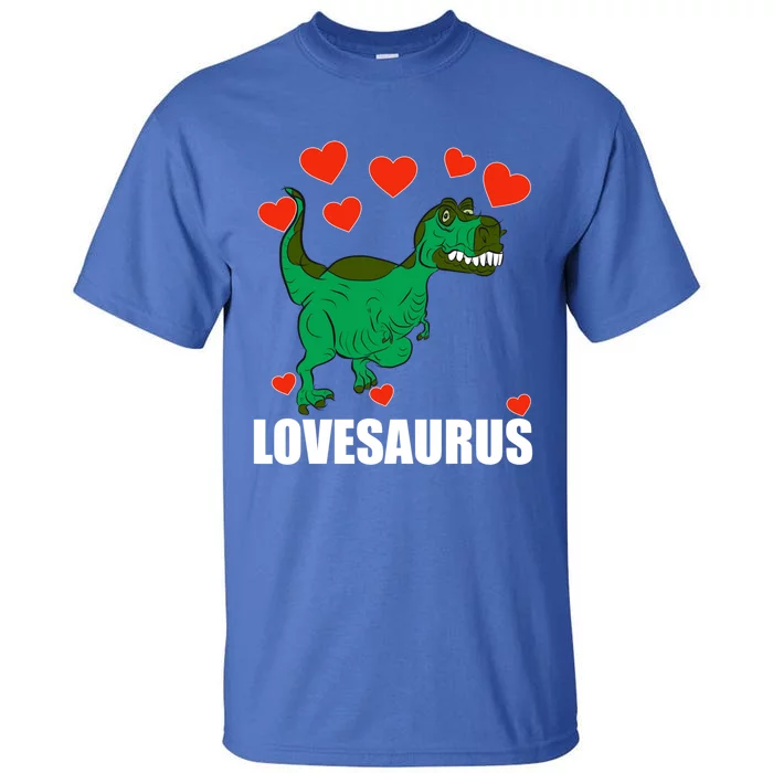 Lovesaurus Love Tgiftrex Dinosaur Heart Valentine's Day Gift Tall T-Shirt