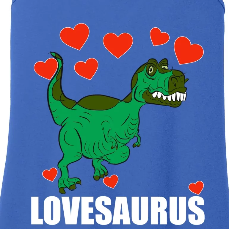 Lovesaurus Love Tgiftrex Dinosaur Heart Valentine's Day Gift Ladies Essential Tank