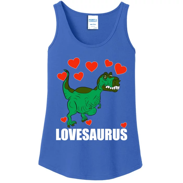 Lovesaurus Love Tgiftrex Dinosaur Heart Valentine's Day Gift Ladies Essential Tank