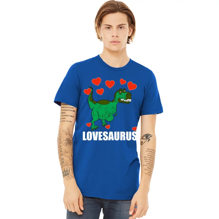 Lovesaurus Love Tgiftrex Dinosaur Heart Valentine's Day Gift Premium T-Shirt