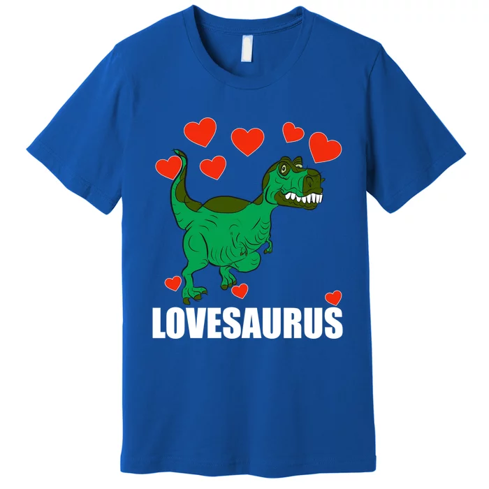 Lovesaurus Love Tgiftrex Dinosaur Heart Valentine's Day Gift Premium T-Shirt