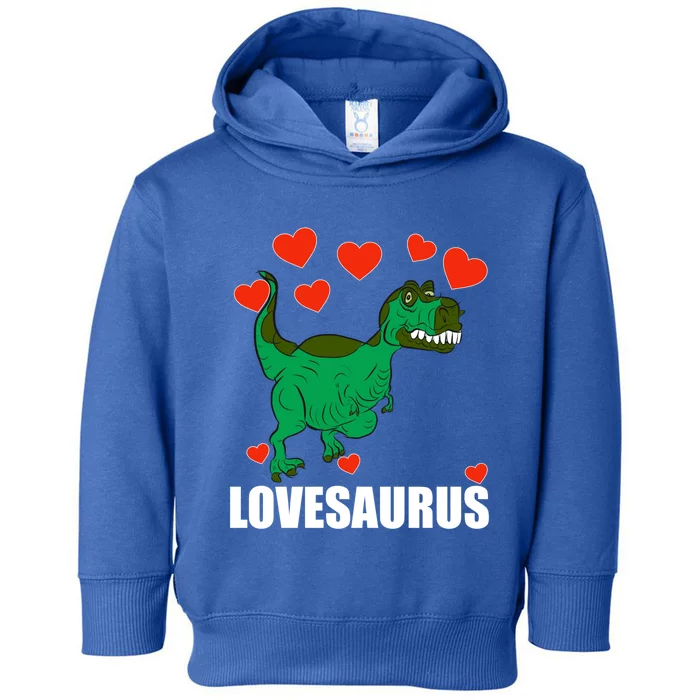 Lovesaurus Love Tgiftrex Dinosaur Heart Valentine's Day Gift Toddler Hoodie