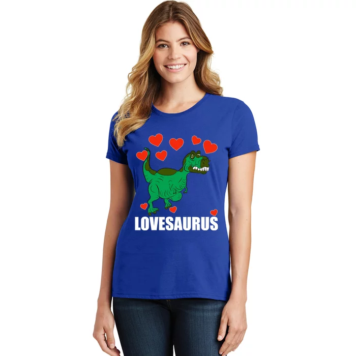 Lovesaurus Love Tgiftrex Dinosaur Heart Valentine's Day Gift Women's T-Shirt