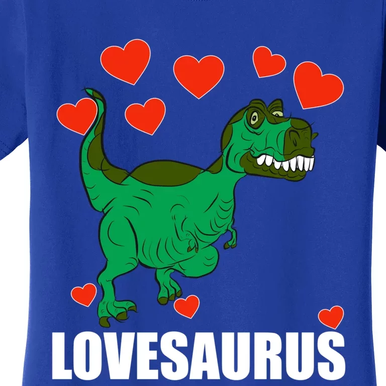 Lovesaurus Love Tgiftrex Dinosaur Heart Valentine's Day Gift Women's T-Shirt