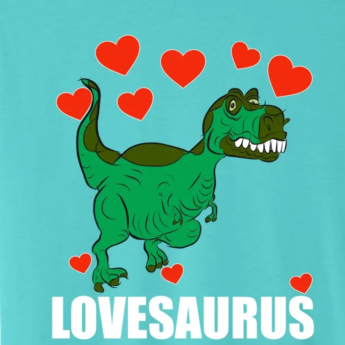 Lovesaurus Love Tgiftrex Dinosaur Heart Valentine's Day Gift ChromaSoft Performance T-Shirt