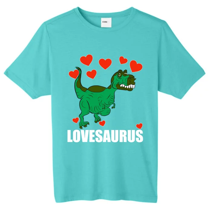 Lovesaurus Love Tgiftrex Dinosaur Heart Valentine's Day Gift ChromaSoft Performance T-Shirt