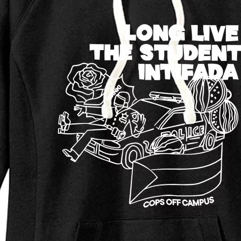 Long Live The Student Intifada Women's Fleece Hoodie