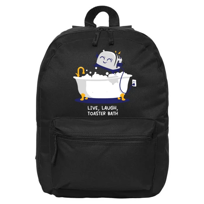 Live Laugh Toaster Bath 16 in Basic Backpack