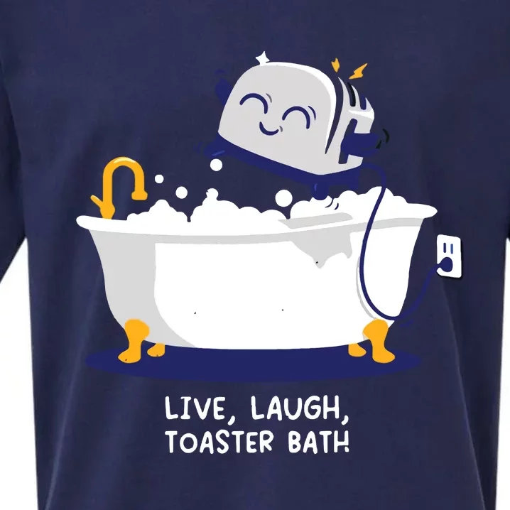 Live Laugh Toaster Bath Sueded Cloud Jersey T-Shirt