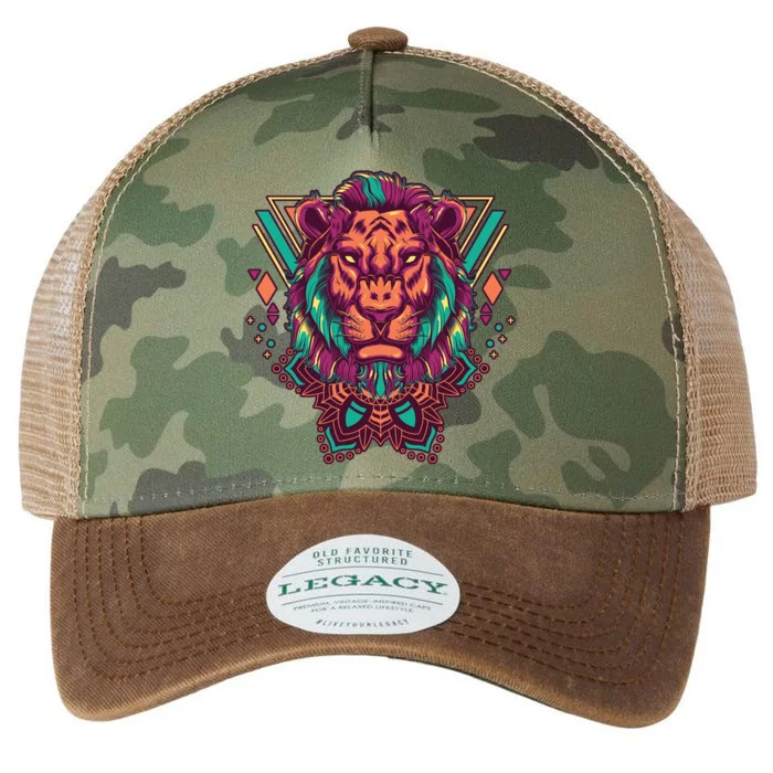 Leo Lion Tribal Legacy Tie Dye Trucker Hat