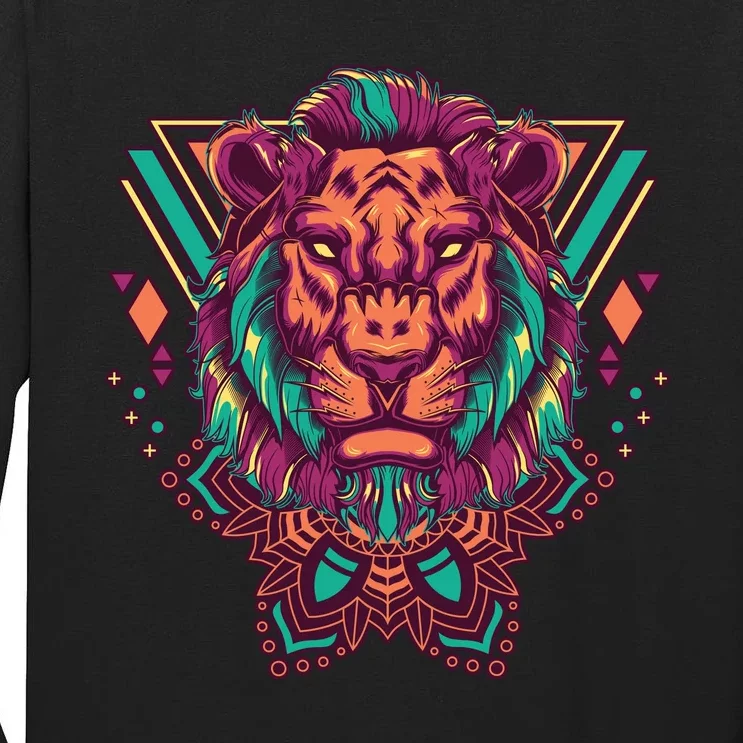 Leo Lion Tribal Tall Long Sleeve T-Shirt