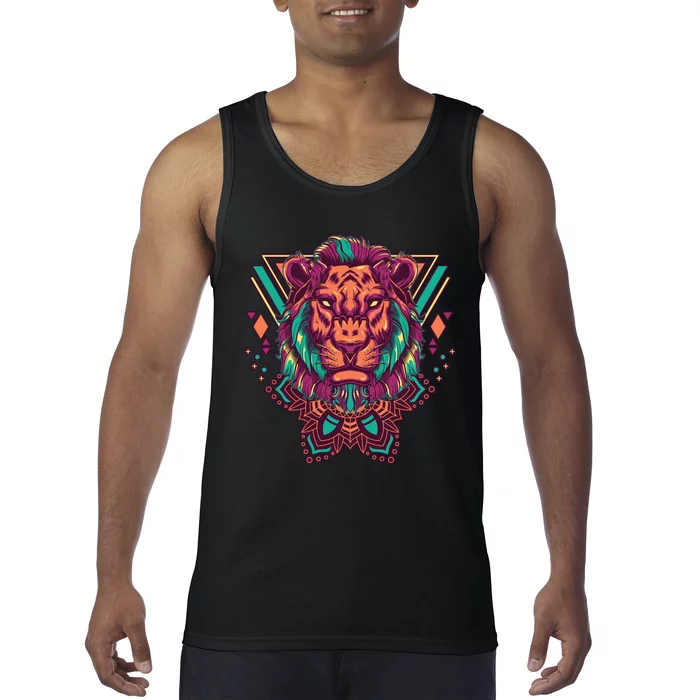 Leo Lion Tribal Tank Top