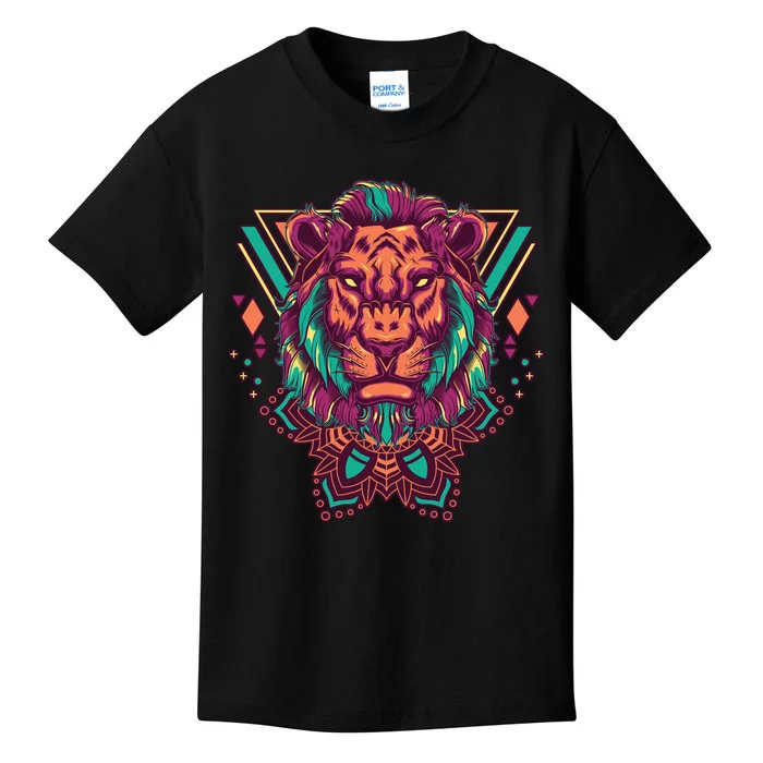 Leo Lion Tribal Kids T-Shirt