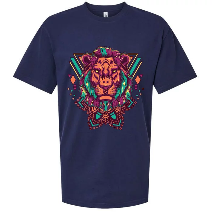 Leo Lion Tribal Sueded Cloud Jersey T-Shirt