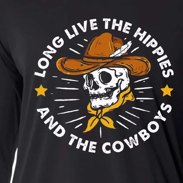 Long Live The Hippies And The Cowboys Cooling Performance Long Sleeve Crew