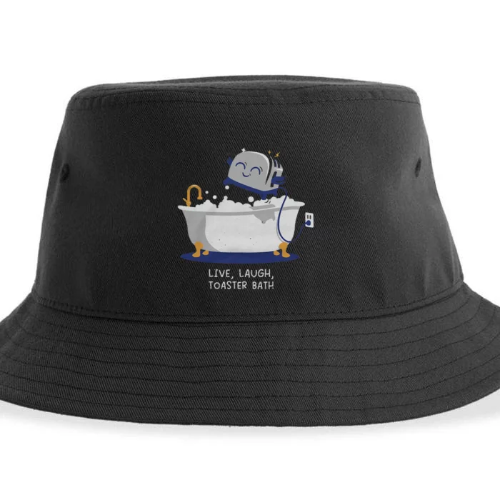 Live Laugh Toaster Bath Sustainable Bucket Hat