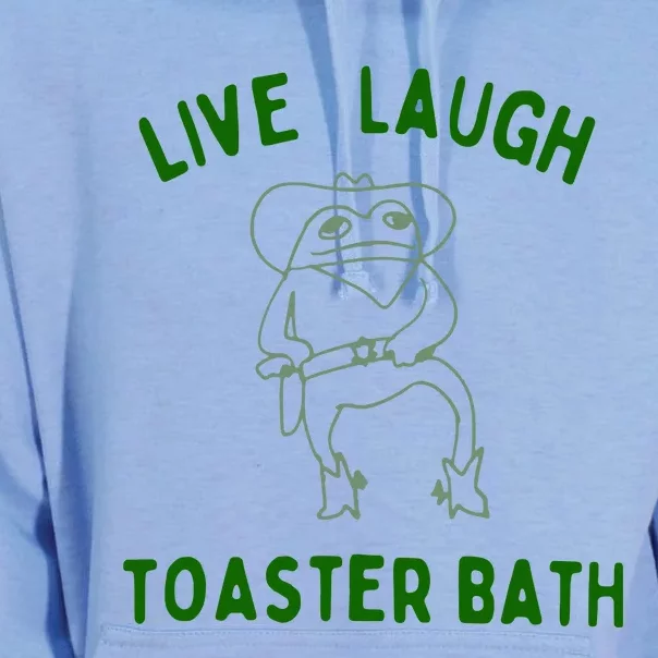 Live Laugh Toaster Bath Unisex Surf Hoodie