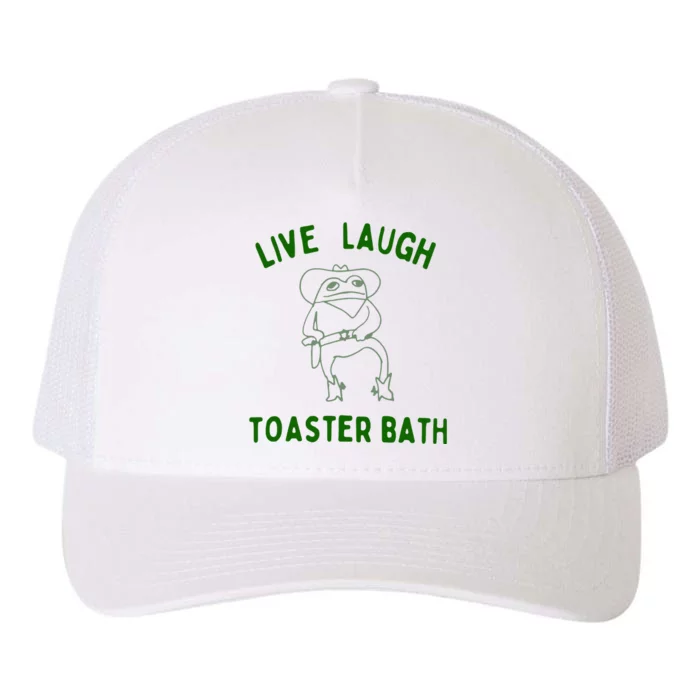 Live Laugh Toaster Bath Yupoong Adult 5-Panel Trucker Hat