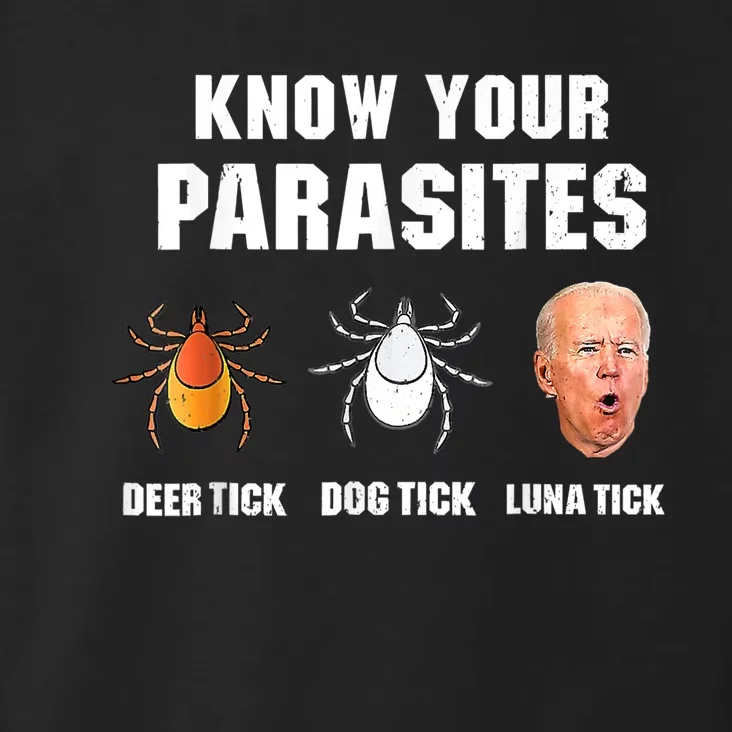 Lunatic Luna Tick Know Your Parasites Anti Joe Biden 2024 Toddler Hoodie