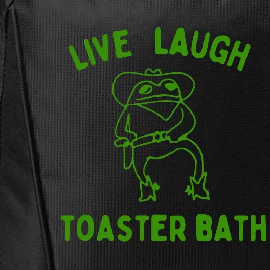 Live Laugh Toaster Bath City Backpack