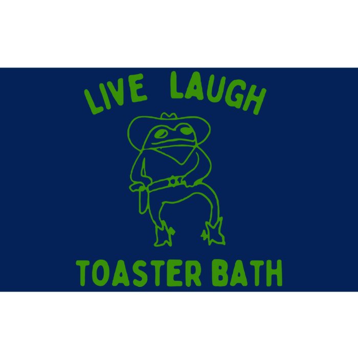 Live Laugh Toaster Bath Bumper Sticker