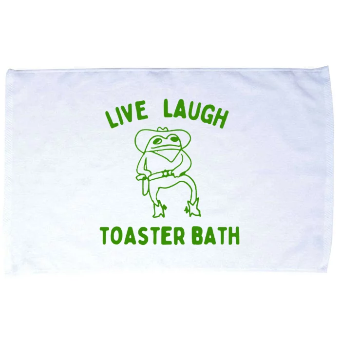 Live Laugh Toaster Bath Microfiber Hand Towel