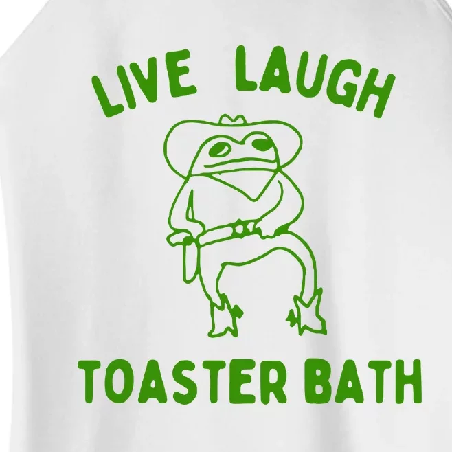 Live Laugh Toaster Bath Women’s Perfect Tri Rocker Tank