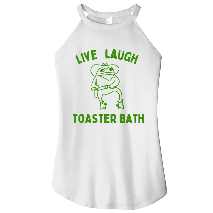 Live Laugh Toaster Bath Women’s Perfect Tri Rocker Tank