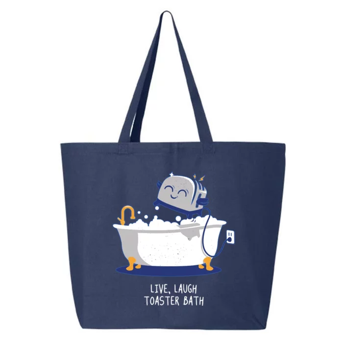 Live Laugh Toaster Bath Funny 25L Jumbo Tote