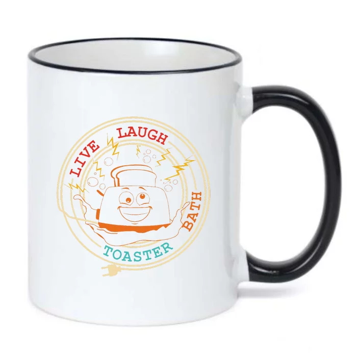 Live Laugh Toaster Bath Black Color Changing Mug