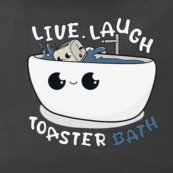 Live Laugh Toaster Bath Zip Tote Bag