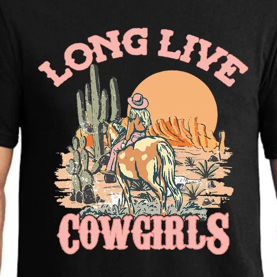 Long Live The Cowgirls Howdy Rodeo Western Country Pajama Set