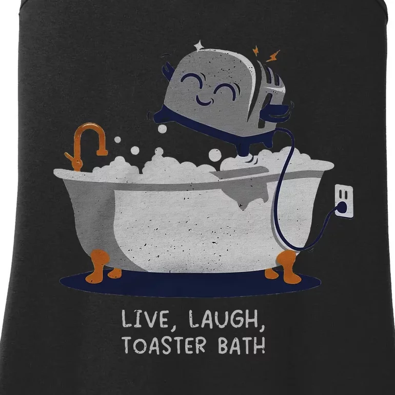 Live Laugh Toaster Bath Ladies Essential Tank